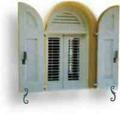 Exterior Shutters and Interior Shutters on a private Caribbean residence
